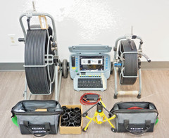 Pearpoint Flexiprobe 540 Self Leveling Sewer Drain Camera 200ft & 100ft Reels