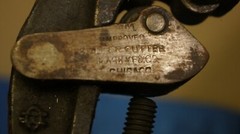 Vintage No.1 Improved Mark Mfg. Roller Pipe Tube Cutter Heavy Duty 3 Wheel Tool