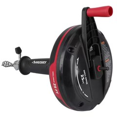 Husky 25 ft Power Drum Drain Snake Drill Auger for Sink Tub Shower