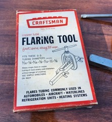 Vintage Craftsman Copper Tubing Flaring Tool 9-55371 USA Made W Box 3/16 To 5/8