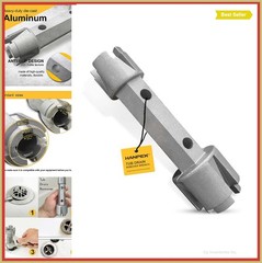 Drain Removal Wrench Dual End Heavy Duty Aluminum For Bath Shower Sink Tub