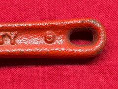 NYE Tool Heavy Duty Offset Pipe Wrench, 6&Prime;, 3/4&Prime; Capacity, Steel Vintage!