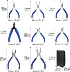 8-Piece Jewelry Making Pliers Tools Set with Storage Bag, for Jewelry Crafting,