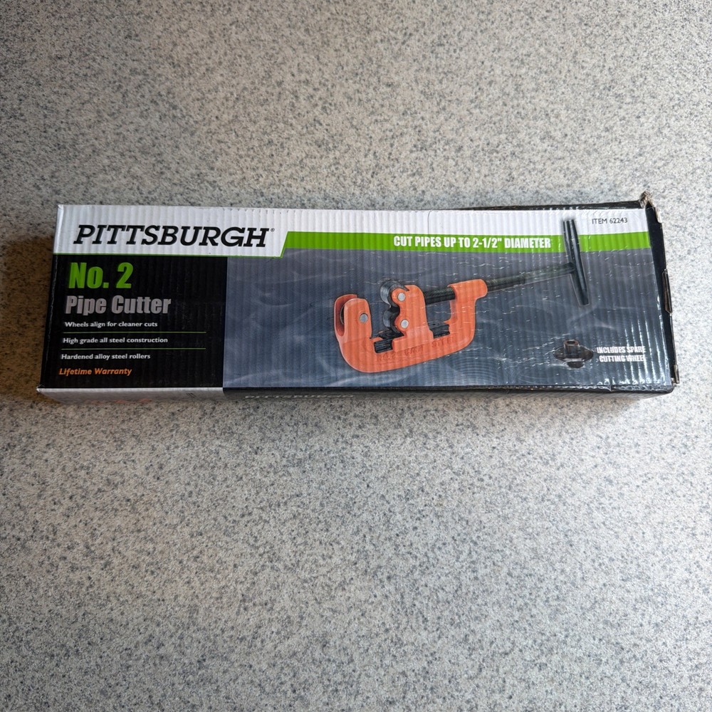 NO 2 PIPE CUTTER CUTS UP TO 2-1/2&Prime; BY PITTSBURGH NEW IN BOX