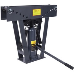 12 Ton Pipe Bender Manual Hydraulic, Piping Bending Exhaust Tube Fabric w/6 Dies
