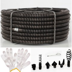 45&prime; x 5/8&Prime; Sectional Pipe Drain Cleaning Cable Snake Model S75 fits RIDGID &reg; C8