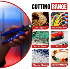 5 Pack Diagonal Cut Pliers &ndash; Mini Side Wire Cutters Snips for Crafting Electrica