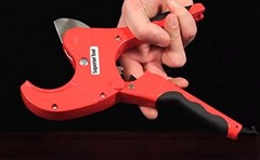 Superior Tool 37116 One Handed Multicolor PVC Ratcheting Cutter 10 Inch
