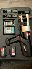 HighLow E-Z300 Cordless Copper Crimping Tool Kit, Charger, Batteries, Dies