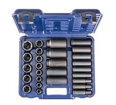 40715-MC &ndash; Sets 407 & 415 in Blow Mold Case &ndash; 1/2Inch Drive SAE Std. & Deep