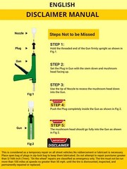 GRAND PITSTOP Tubeless Tire Gun Puncture Repair Kit with Mushroom Plug for T&hellip;