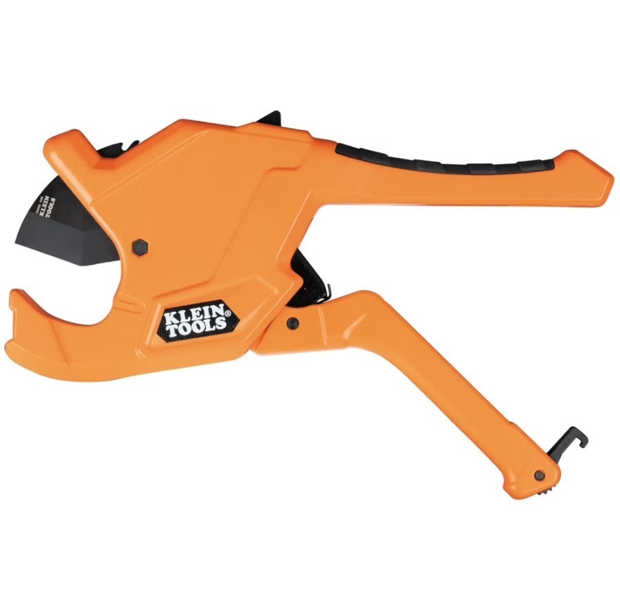 Klein Tools 50044 Ratcheting Pvc Pipe Cutter Tool 1-1/4 Inch I.D. Cutting