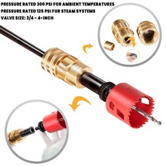 08350 DM3MECH Mechanical Hot Tapping Machine Kits for NPT w/ Hole Saws and Arbor
