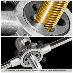 M4 x 0.7 Metric Adjustable Round Die Machine Thread Threading Die 25.5mm OD