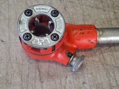 Ridgid 00-R Manual Pipe Threader Ratchet Threading W/ 3/4&Prime; Die Head