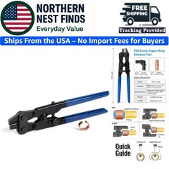 User-Friendly PEX Ring Removal Tool for Copper Crimp Rings &ndash; Size Adjustable