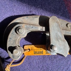 RARE ANTIQUE D. SAUNDERSONS 2&Prime; PIPE CUTTER NO. 2 PATENTED NOVEMBER 28 1880 R$133