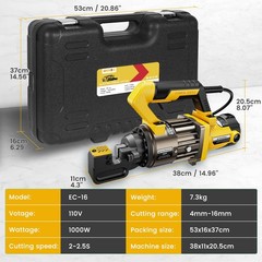 1000W Hydraulic Rebar Cutter, Cutting up to 5/8 Inch 4-16mm #5 Rebar, with Re&hellip;