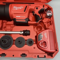 Milwaukee 2572B-21 AIRSNAKE M12 Cordless Drain Cleaning Air Gun Kit with Battery