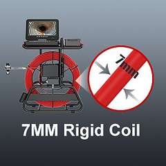 50M Drain Sewer Camera Inspection Camera Counter 512HZ Self leveling 7mm Cable