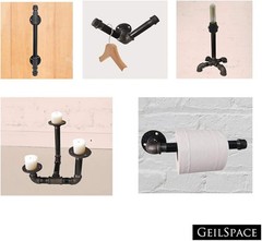 GeilSpace 3/4&Prime; x 48&Prime; Heavy Duty Pre-Cut Grey Metal Pipe, 3/4 &times; 48, Gray