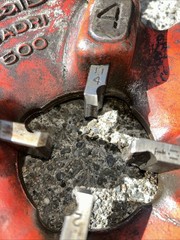 Ridgid Quadri 500 die head 1-2&Prime; with 1-2&Prime; NPT cutting teeth