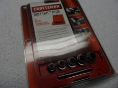 Craftsman 3/8&Prime; Drive Damaged Bolt Nut Remover Set USA (6 pcs) &ndash; Part # 52060