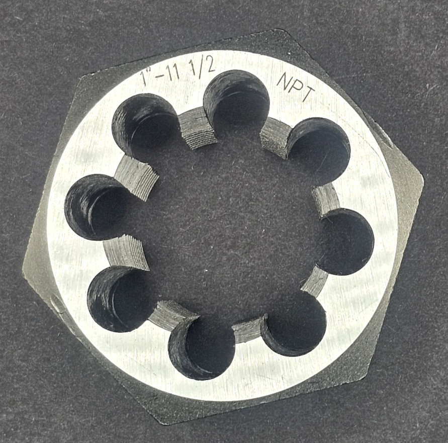 1-1/4&Prime;-11-1/2&Prime; NPT Carbon Steel Hex Pipe Die