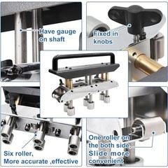 Three Station Roller Bender, 0‑90 Degree Angle 13‑130mm Bending Roller Metal