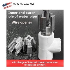 NEW PVC Pipe Threader Kit Integrated Internal & External Pipe Threading-Tool US