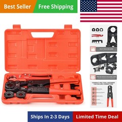 iCrimp Pex Pipe Crimping Tool kit for 3/8,1/2,3/4,1-inch Copper Ring with Fre&hellip;