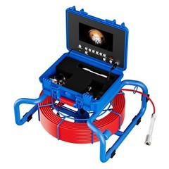 Sewer Pipe Inspection Camera 512Hz Self Leveling w/ Meter Counter 50M 7&Prime; Monitor