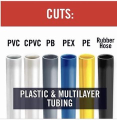 RIDGID 1/8&Prime; to 1-3/8&Prime; PVC and PEX Pipe Cutter with Multi-Layer Adapter PC-1375ML