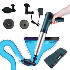 High Pressure Air Drain Blaster Gun Pump Toilet Plunger Sink Pipe Clog Remover