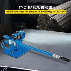 Manual Bench Bender 7 Dies 1&Prime;-3&Prime; Pipe Bender Telescoping Mountable Metal