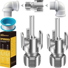 Internal & External PVC Pipe Threader Set for Home Repair &ndash; 2PCS (1/2 & 3/4)