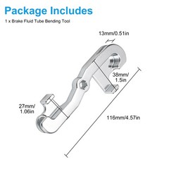 1/5&Prime; 2 in 1 Way Car Brake Pipe Bender Steel Manual Fluid Line Tube Bending Tool