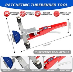 For 1/4&Prime;-7/8&Prime; O.D. 90&deg; Forward/Reverse Bending Ratcheting Tubing Bender Set