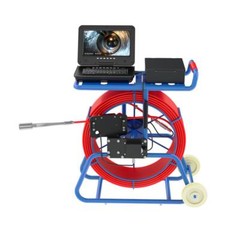 9mm THICK 50m Sewer Pipe Inspection Camera with 512hz Sonde Self level 32mm lens