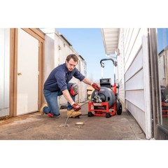 Ridgid 73048 K-4310 FXP 3/4&Prime; Drum Machine w/ FXP Batteries 8.0 Ah & Charger