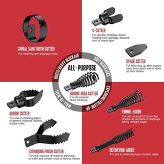 Essential Drain Cleaning Accessories &ndash; 8-Piece Assortment