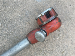 RIDGID OO-R Pipe Threader Ratchet with 3/4&Prime; Die 18-1/2&rdquo; Long handle USA Made