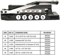 H8-KIT1 Heavy-Duty Bench Crimper (H8) with Ferrules (50PK) 0.718 Inch ID X 1 Inc