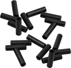 Fishing Crimps Single Barrel Crimp Sleeves Black Oxidized Copper Tube Crimping S