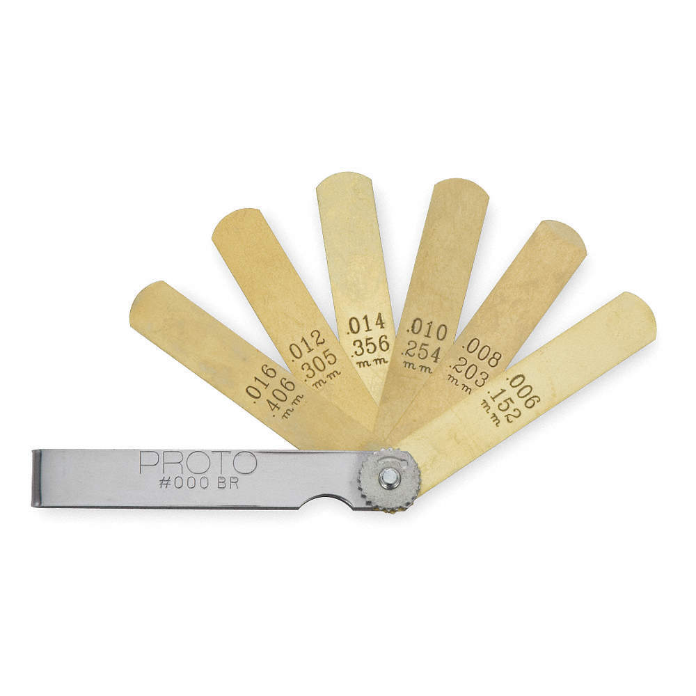 PROTO J000BR Feeler Gauge Set,Dimension Type &rdquo; 3R004