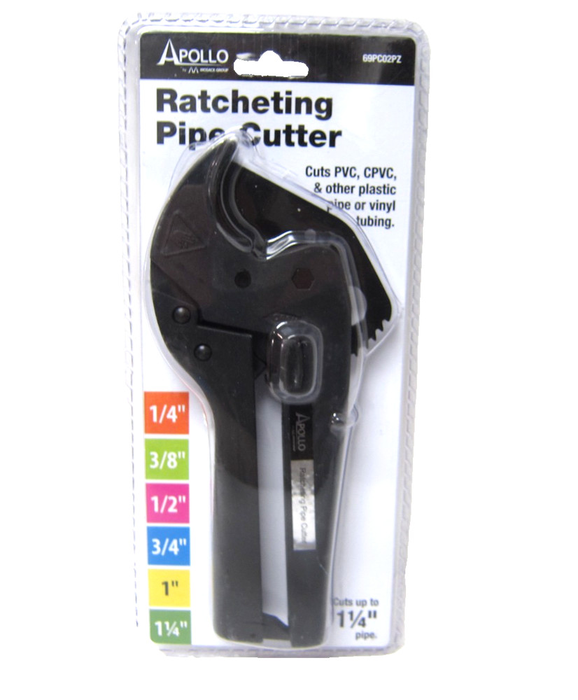 Apollo 1/8 in. to 1-1/4 in. Ratcheting PVC Pipe and Tubing Cutter