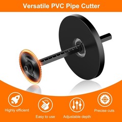 Inside Pipe Cutter for PVC Pipe, Tool Set with scale &ndash; Matte Black