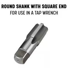 1/2 In Carbon Steel Npt Pipe Tap And 23/32 In High Speed Steel Drill Bit Set New