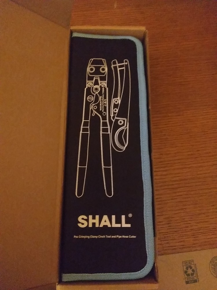 SHALL Pex Clamp Cinch Tool Kit In Carrying Case Brand New Never Used IN Box