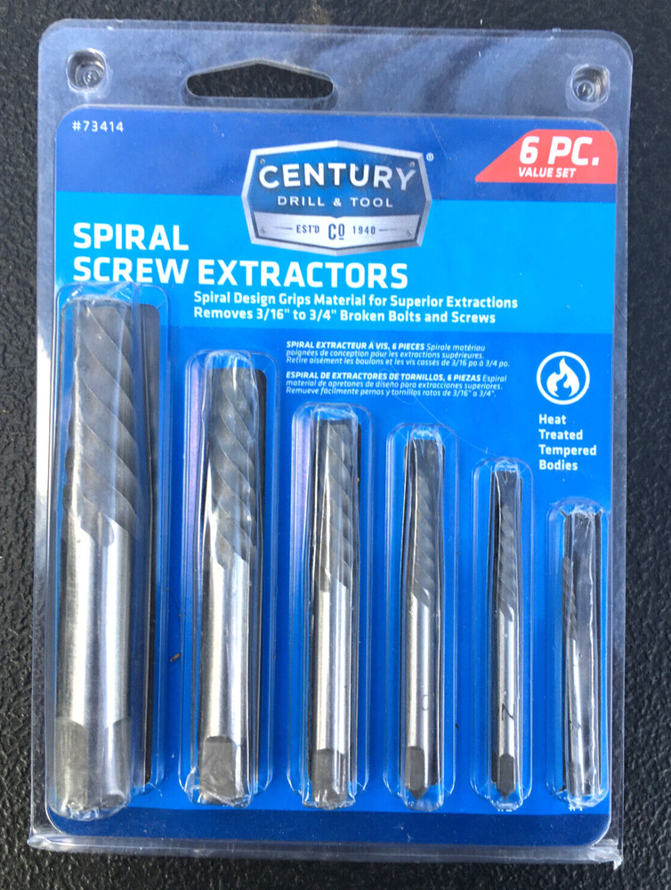 CENTURY SPIRAL SCREW EXTRACTORS